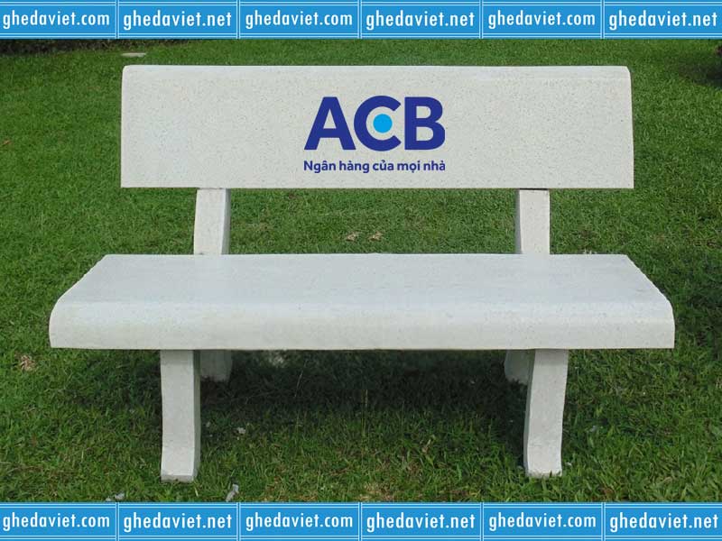 Ghế đá quảng cáo in logo ngân hàng ACB GDQC-03
