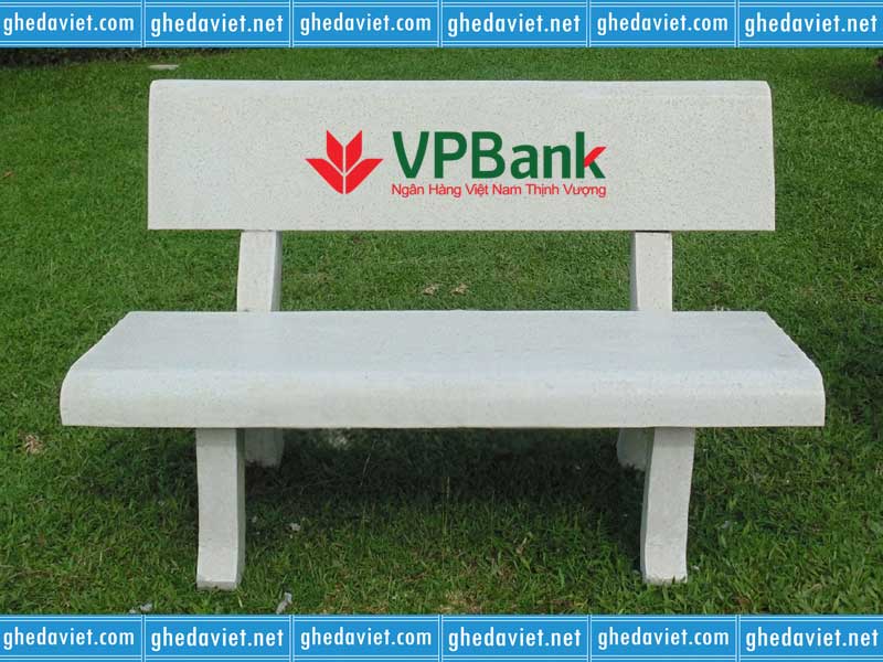 Ghế đá quảng cáo in logo ngân hàng VPBank GDQC-05