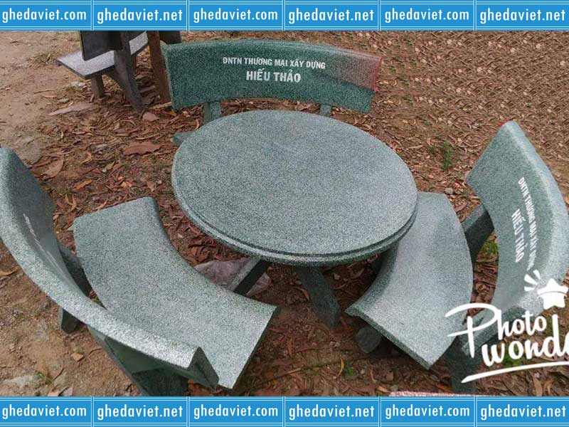 Bàn ghế đá công viên GDM-102