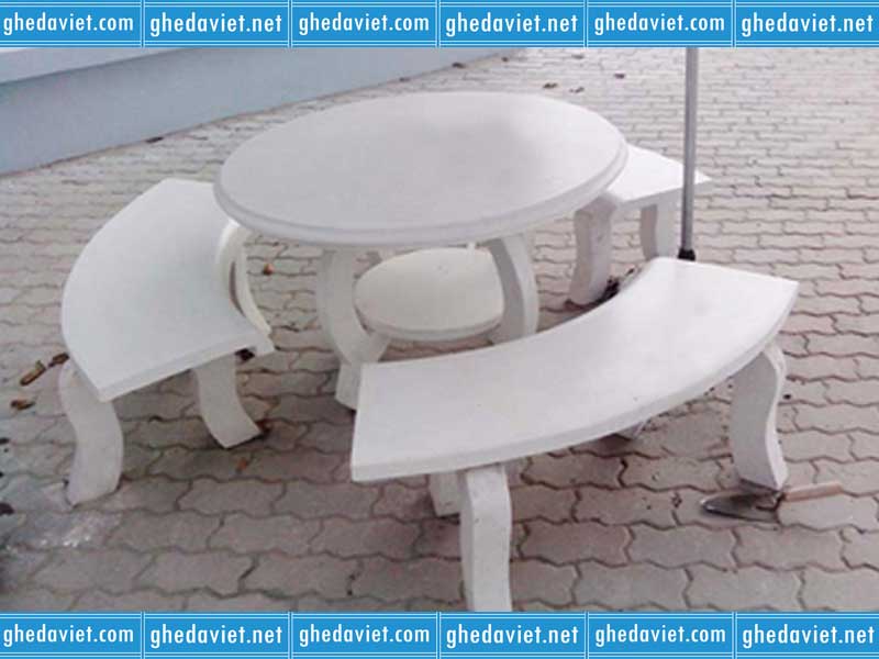 Bàn ghế đá tròn không tựa GDM-136